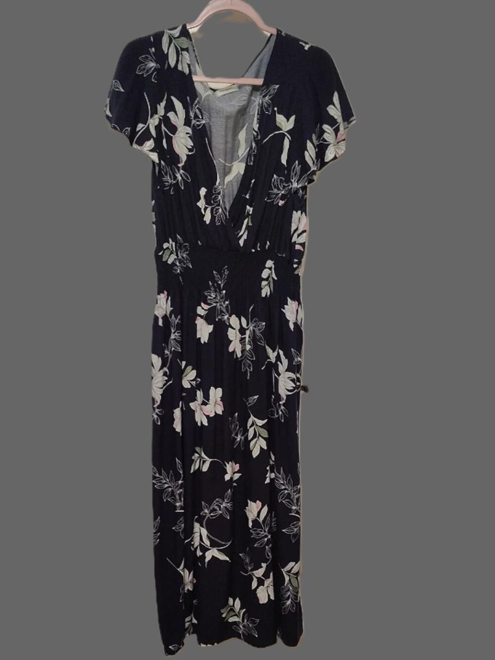Floral Maxi Dress GOTH LOLITA, BIKERCORE AND VICTORIAN 100% RAYON